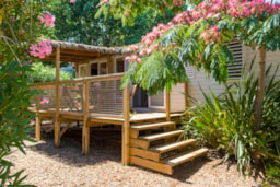 Location - Cottage Tropical 3 Chambres Climatisé **** - Camping Sandaya Riviera d'Azur