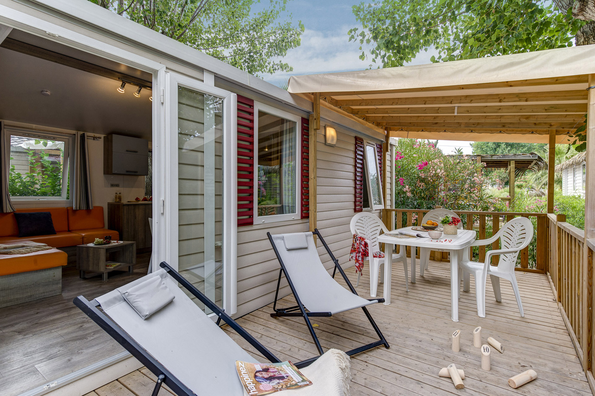 Location - Cottage Esterel 2 Chambres Climatisé *** 26M² - Camping Sandaya Riviera d’Azur