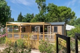 Mietunterkunft - Cottage Cigale 3 Zimmer Klimatisiert Premium - Camping Sandaya Riviera d'Azur