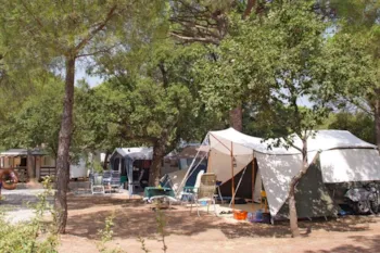 Stellplatz - Stellplatz (Wohnwagen Oder Großes Zelt + 1 Auto + Elektrizität 10 Amps)) - Camping Leï Suves