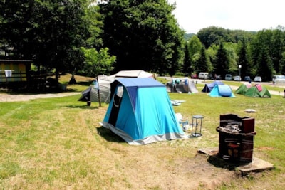 Pitch with car + tent/caravan