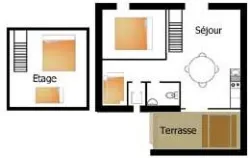 Chalet Champignon : 3 Chambres, Tv,