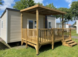 Location - Mobil Home Lodge 25M² - Camping Les Abberts