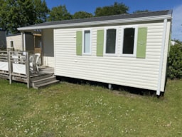 Location - Mobil Home Sweet Home 27M² - 2 Chambres - Terrasse Semi-Couverte - Camping Les Abberts