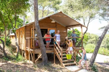 Mietunterkunft - Cabane Lodge / 2 Schlafzimmer - Camp du Domaine