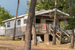 Mietunterkunft - Lodge Sweet Home - 2 Schlafzimmer **** - Camping Sandaya Domaine le  Midi