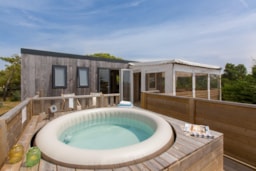 Alojamiento - Cottage - 2 Habitaciones Premium Spa - Camping Sandaya Domaine le  Midi