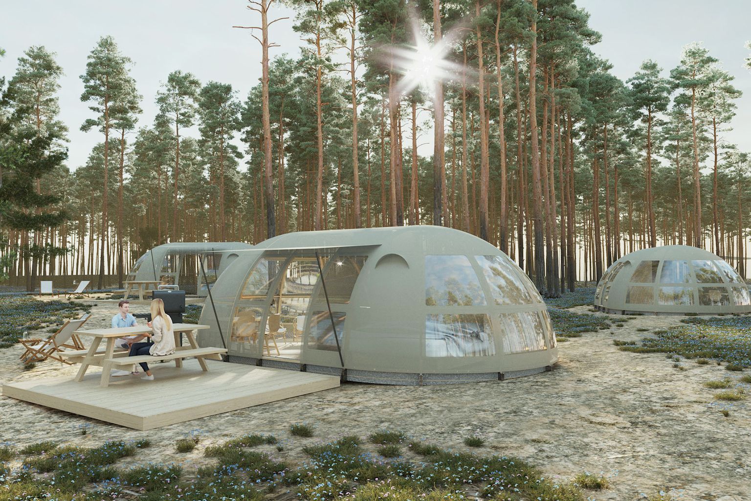 Accommodation - Tent Panorama - Camping Sandaya Domaine le  Midi