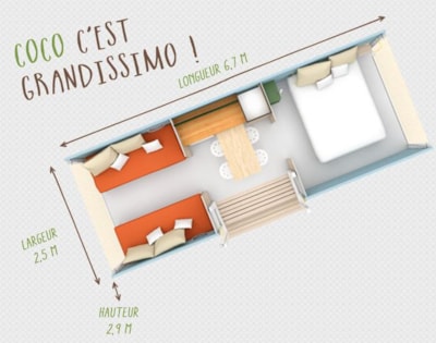 Unique COCO SWEET 16.75 m² (2 bedrooms - without sanitary facilities) — 15