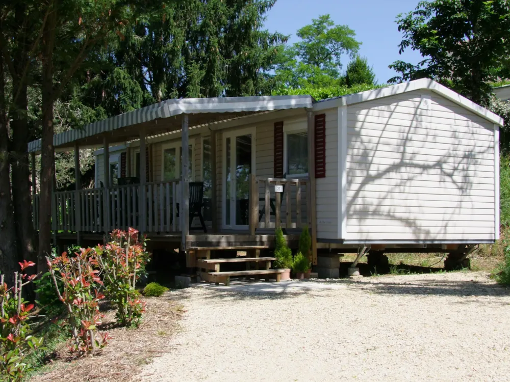 Alojamiento - Mobilhome 3 Dormitorios - 2 Baños Apollon Riviera 40 M² - Terraza Cubierta De 18 M² - CAMPING LA BASTIDE