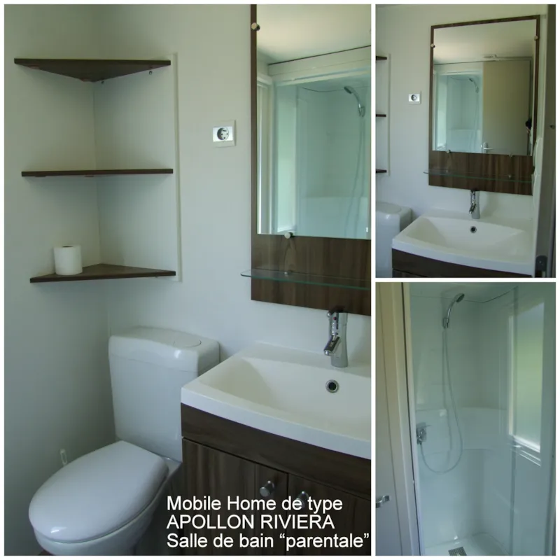 Mobile Home 3 Chambres - 2 Salles De Bain Apollon Riviera 40 M² - Terrasse Couverte De 18 M²