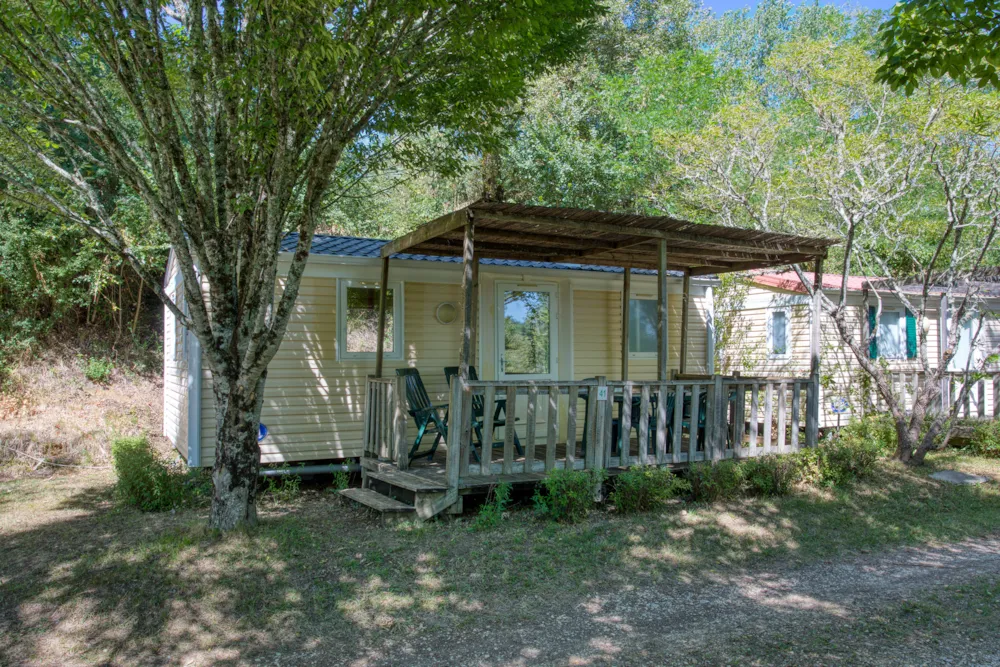 Location - Mobile Home 2 Chambres 5 Couchages Avec Sanitaires - 23 À 29 M² - CAMPING LA BASTIDE