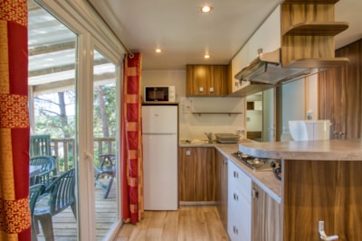 Mobile home 3 bedrooms - 2 bathrooms APOLLON RIVIERA 40 m²  - covered terrace of 18 m²
