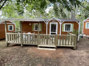 Location - Mobil Home Irm 2 Chambres Avec Terrasse Semi-Couverte - Camping Le Convivial