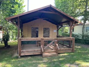 Location - Tente Lodge 2 Personnes - Camping Le Convivial