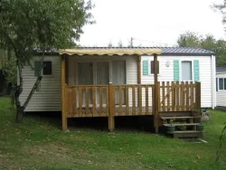 Accommodation - Mobile Home With Toilet Block+Terrace 28M² - CAMPING LE CAMINEL
