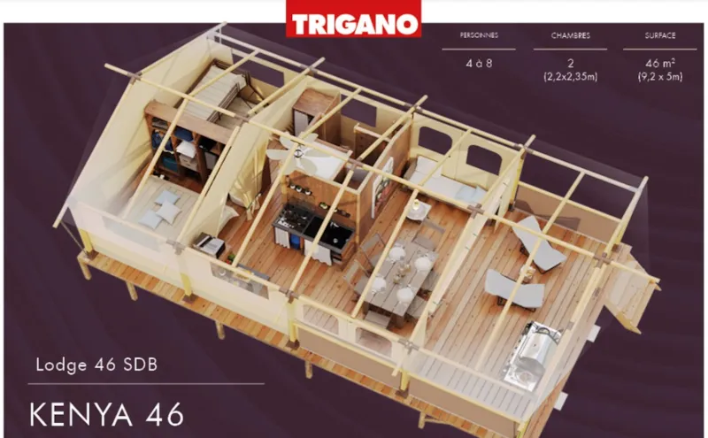 Tente Kenya Avec Sdb