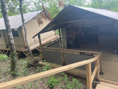 Kenya tent with bathroom
