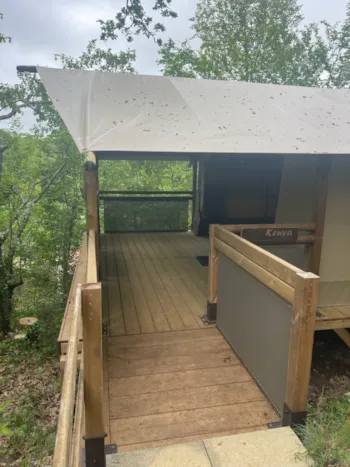 Mietunterkunft - Kenia-Zelt Mit Sdb - CAMPING LA FAGE