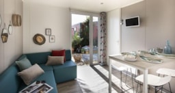 Mobil Home Premium 33M² (2 Chambres,2 Salles De Bain Et 2 Toilettes)+ Terrasse Semi Couverte + Tv Et Lave-Vaisselle