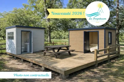 Forfait Evasion Plus  (Sanitaire Individuel + Kitchenette + Cabane Avec Deux Chambres)