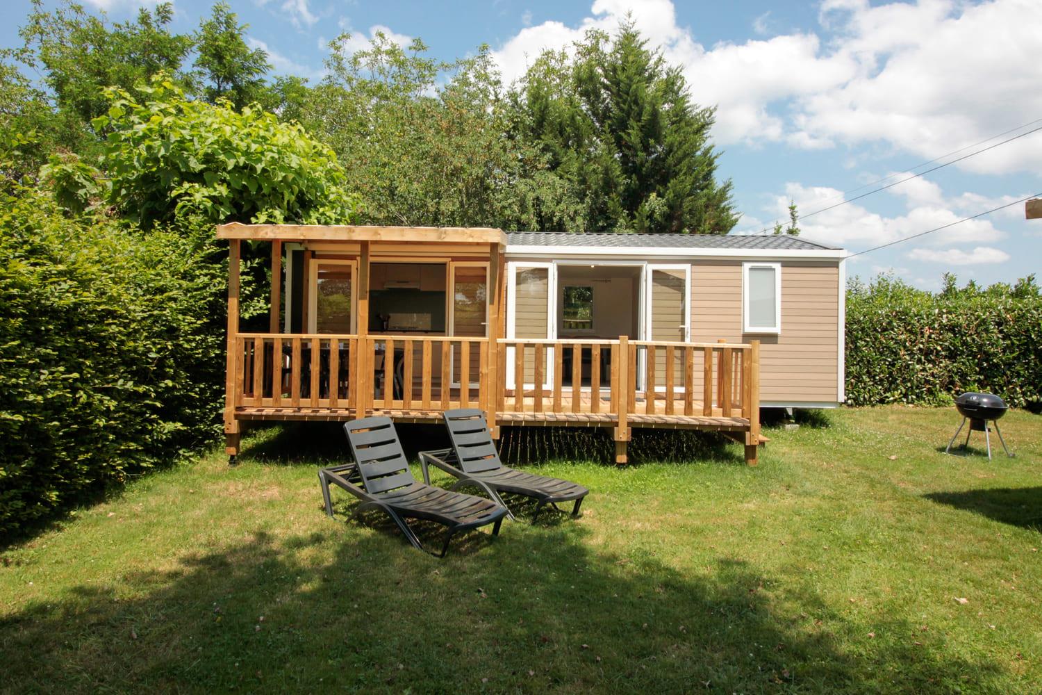 Accommodation - Mobilhome 1 Riviera Suite 2 Chambres  Terrasse - Camping Le Garrit