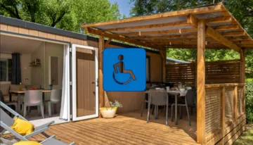 Accommodation - Mobile Home Premium - 2 Bedrooms - Wheelchair Friendly - ROMANEE Lou Castel