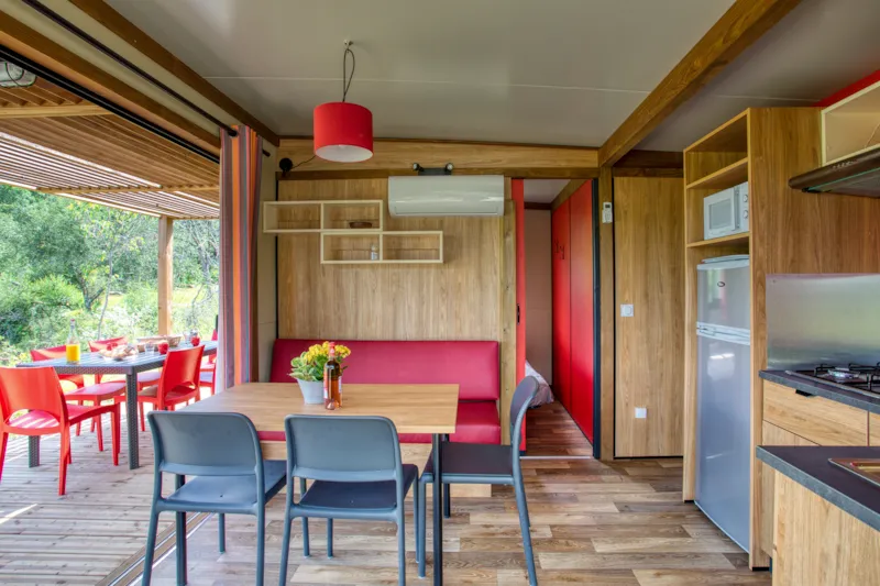 Chalet Noumea (4-5 Pers) 2 Chambres - Tv - Clim - 2 Transats - Terrasse Couverte