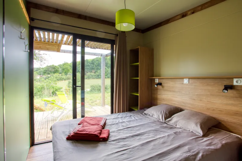 Chalet Ottawa (6 Pers) 3 Chambres-Tv-Clim- Lave Vaisselle-Transat- Terrasse Couverte