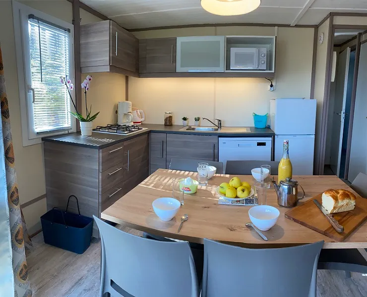 Chalet Rêve + (5 Pers) 2 Chambres- Clim - Lave Vaisselle - 2 Transats Chilienne- Terrasse C