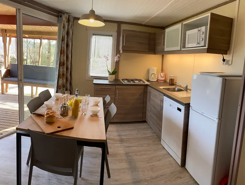 Chalet Rêve + (5 Pers) 2 Chambres- Clim - Lave Vaisselle - 2 Transats Chilienne- Terrasse C