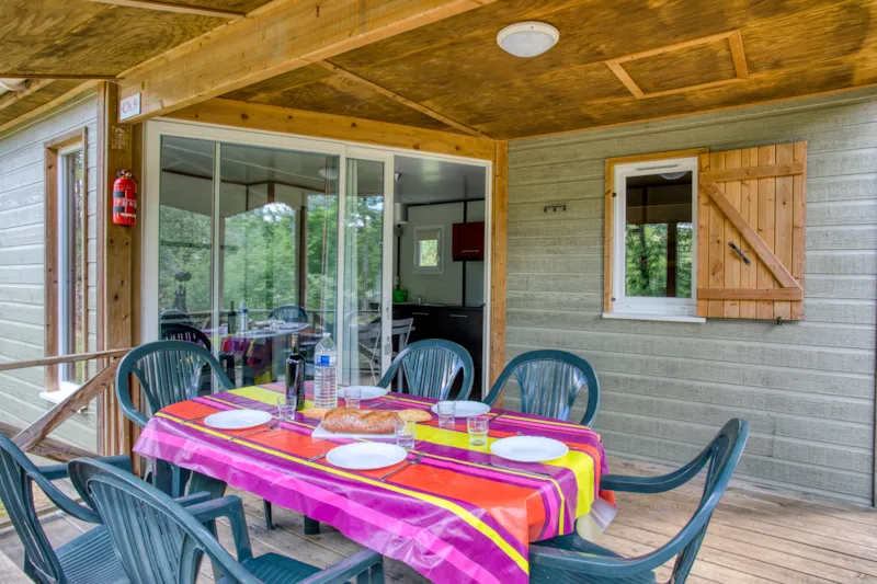 Chalet Rêve (5 Pers) 2 Chambres- Climatisation - Terrasse Couverte