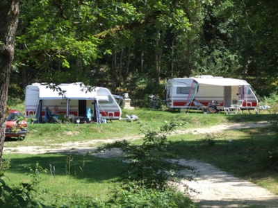 PANORAMA pitch with electricity, 100-140m² (1 caravan or 1 motorhome or 1 tent) + 1 car — 5