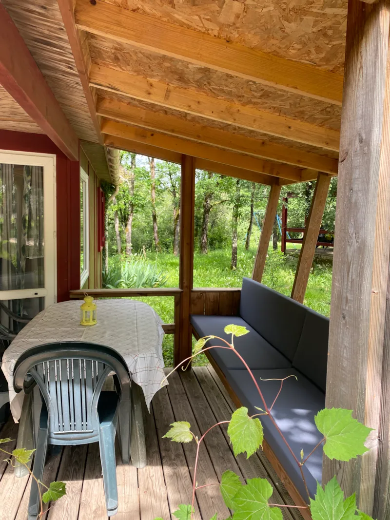 Chalet Bien-Être Adapté Aux Pers À Mobilité Réduite - 2 Chambres -Clim - Terrasse Couverte