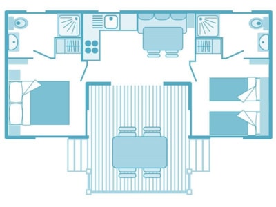 MOBILE HOME PATIO - 2 Bedrooms + 2 Bathrooms (BED 160) — 9