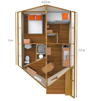 LODGE TENT 21m² - WITH BATHROOM FACILITIES — 3