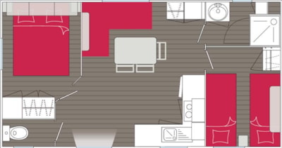 LOUISIANE MOBILE HOME - TV, dishwasher — 9