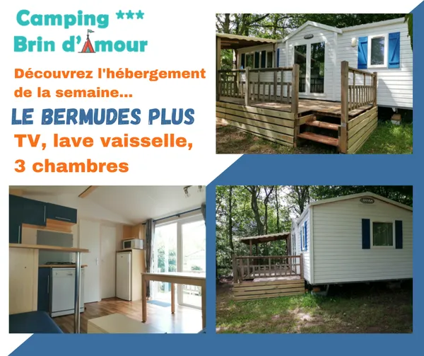 Mobil-Home Bermudes Plus (3 Chambres, Tv, Lave-Vaisselle)