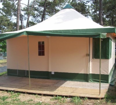 PAGAN TENT 25 M² - WITH BATHROOM FACILITIES (ECONOMY RANGE) — 1