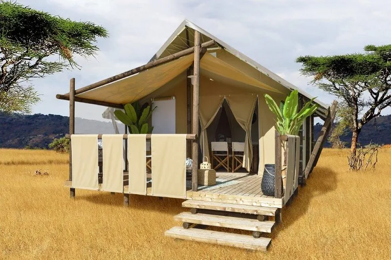 Tente Lodge, 25 M², Sans Sanitaire, 4 Pers