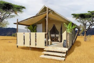 Huuraccommodatie(s) - Tent Lodge Jungle (2023) 25 M² Zonder Sanitair - Camping Brin d'Amour