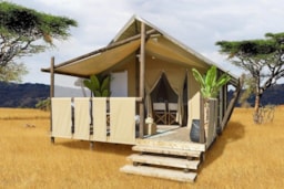 Mietunterkunft - Zelt Lodge Jungle (2023) 25 M² Ohne Sanitärlagen - Camping Brin d'Amour
