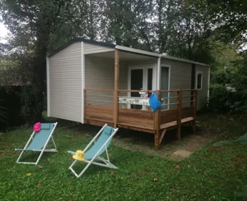 Accommodation - Nouveaute 2024 Mobil-Home Lodge, 2 Ch + Tv. Animal Non Accepte - Camping Brin d'Amour