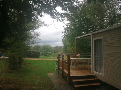 MOBILE HOME LODGE, TV, PETS NOT ALLOWED — 2