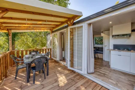 Location - Mobil-Home Confort+ 2 Chambres D - Camping Paradis l'Escapade