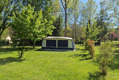 Caravan on a 300 m² pitch without toilet block — 1