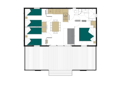 Chalet Felicità 37 m² 3 bedrooms - sheltered terrace + TV — 7