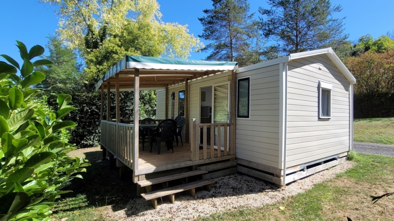 Mobil home Dolce Vita 27 m² / 2 kamers - overdekt terras