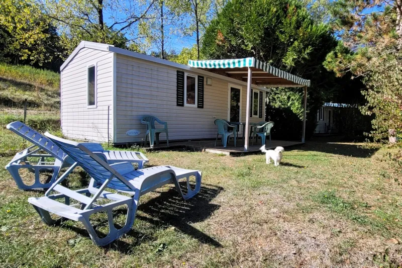 Mobilhome Bambino Avec Télévision - 2 Chambres - Terrasse Couverte -