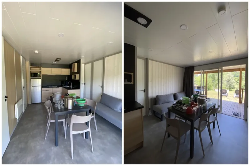 Chalet Felicità 37 M² Avec Télévision 3 Chambres - Terrasse Couverte